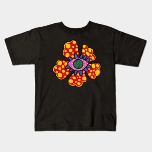 Yayoi Kusama Inspired Flower Kids T-Shirt